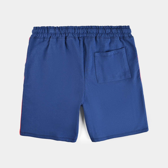 Teen Boys Cotton Terry Short - Navy Blue