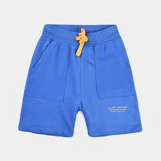 Boys Jersey/Terry Short Surf Vacay-Classic Blue