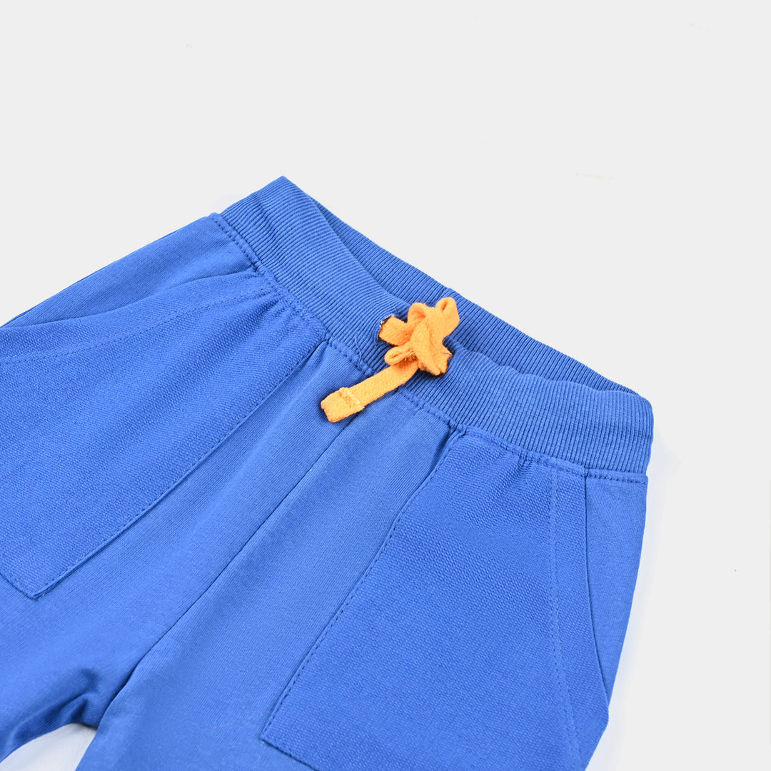 Boys Jersey/Terry Short Surf Vacay-Classic Blue