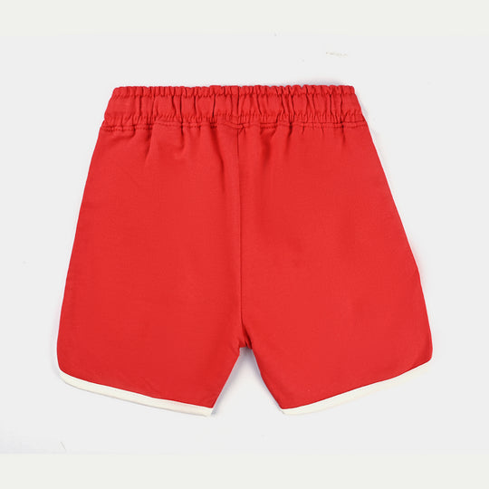 Boys Jersey/Terry Short Hot Wheels-H.R Red