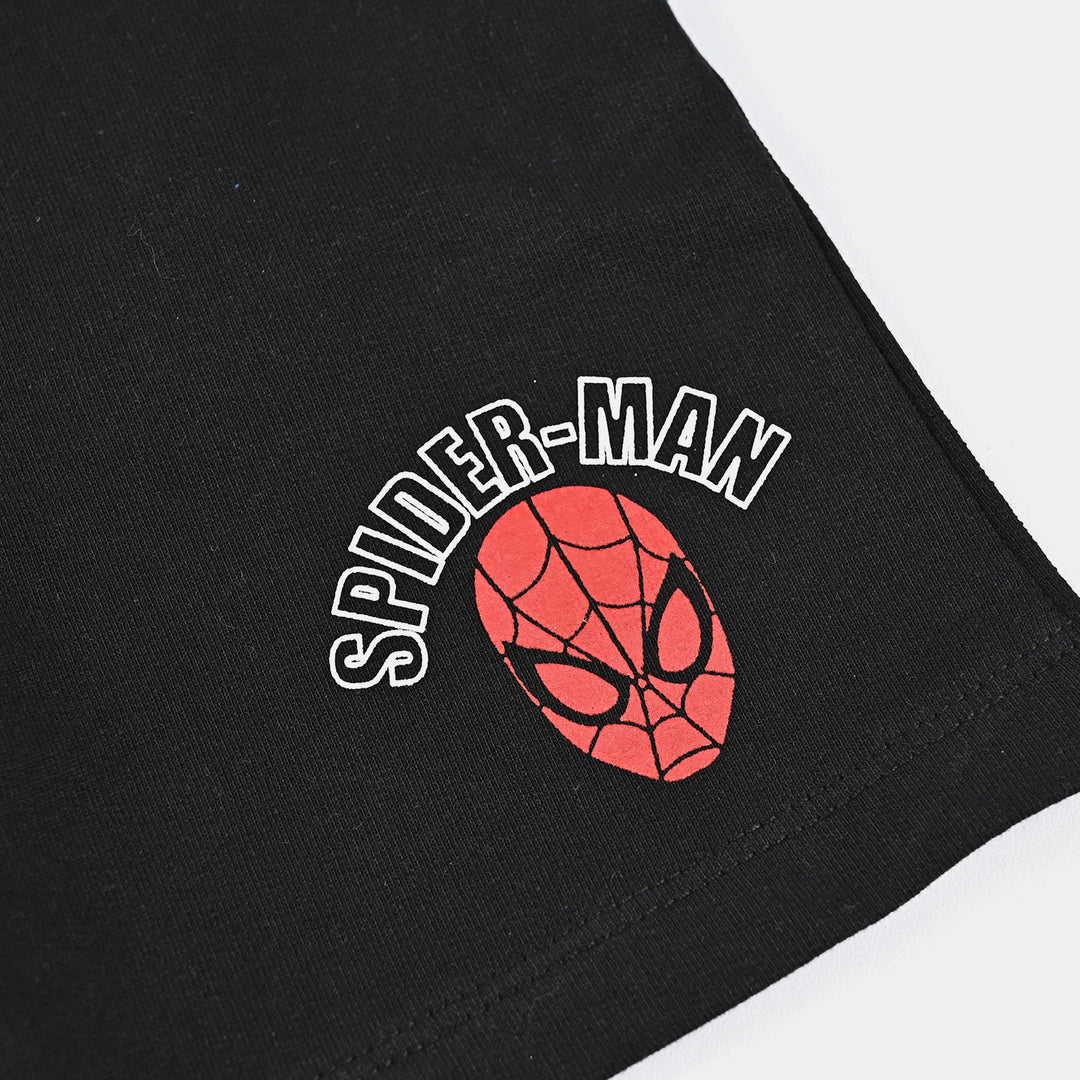 Boys Jersey/Terry Short -Jet Black