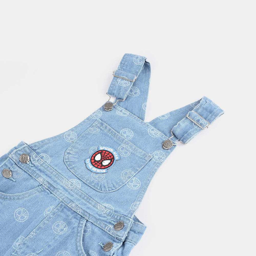 Boys Denim rigid Over All Character-LIGHT BLUE