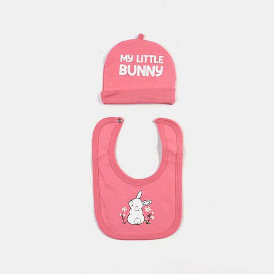 Infant Girls Cotton Interlock 4 Piece Set - Soft Pink