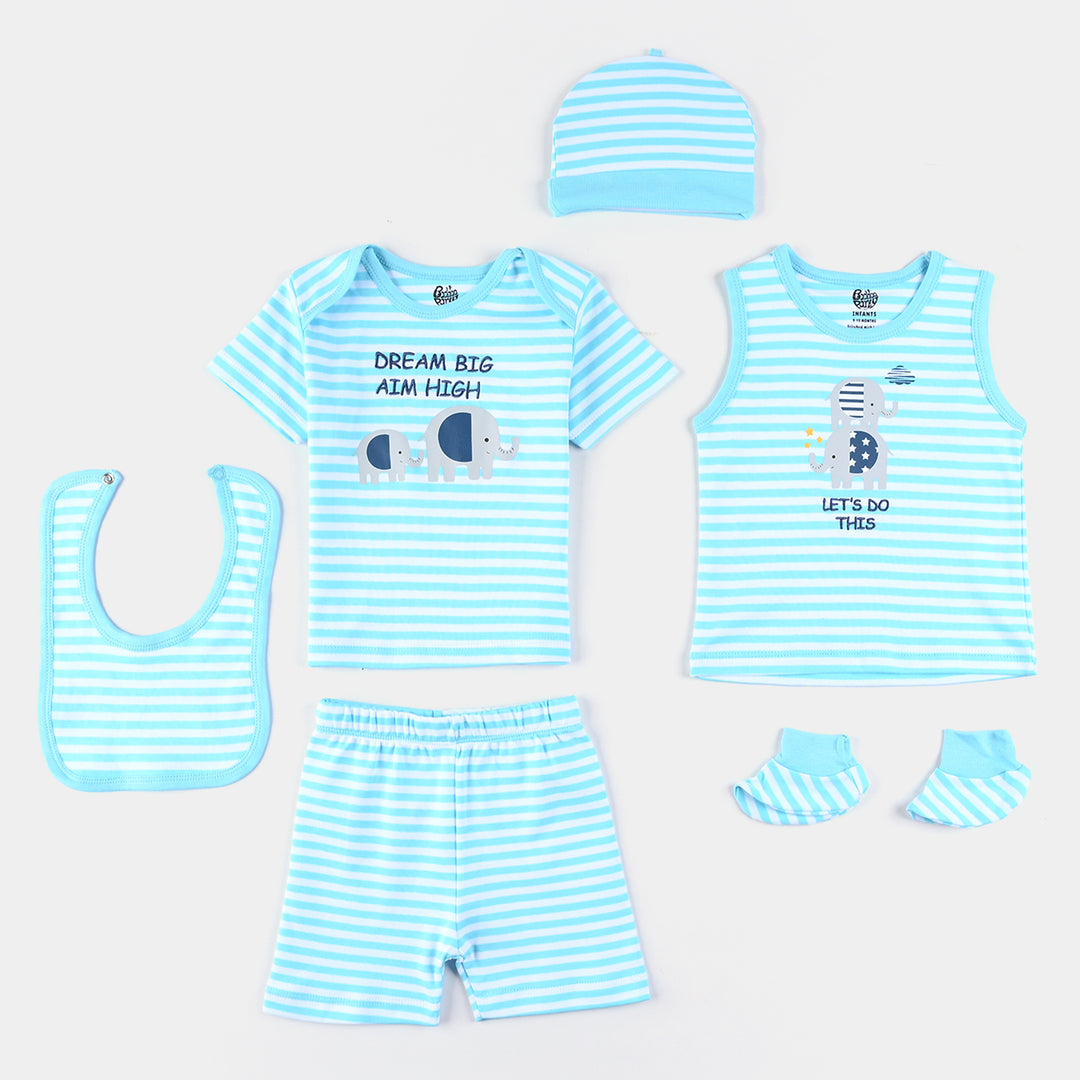 Infant Boys Cotton Interlock 6 Piece Set