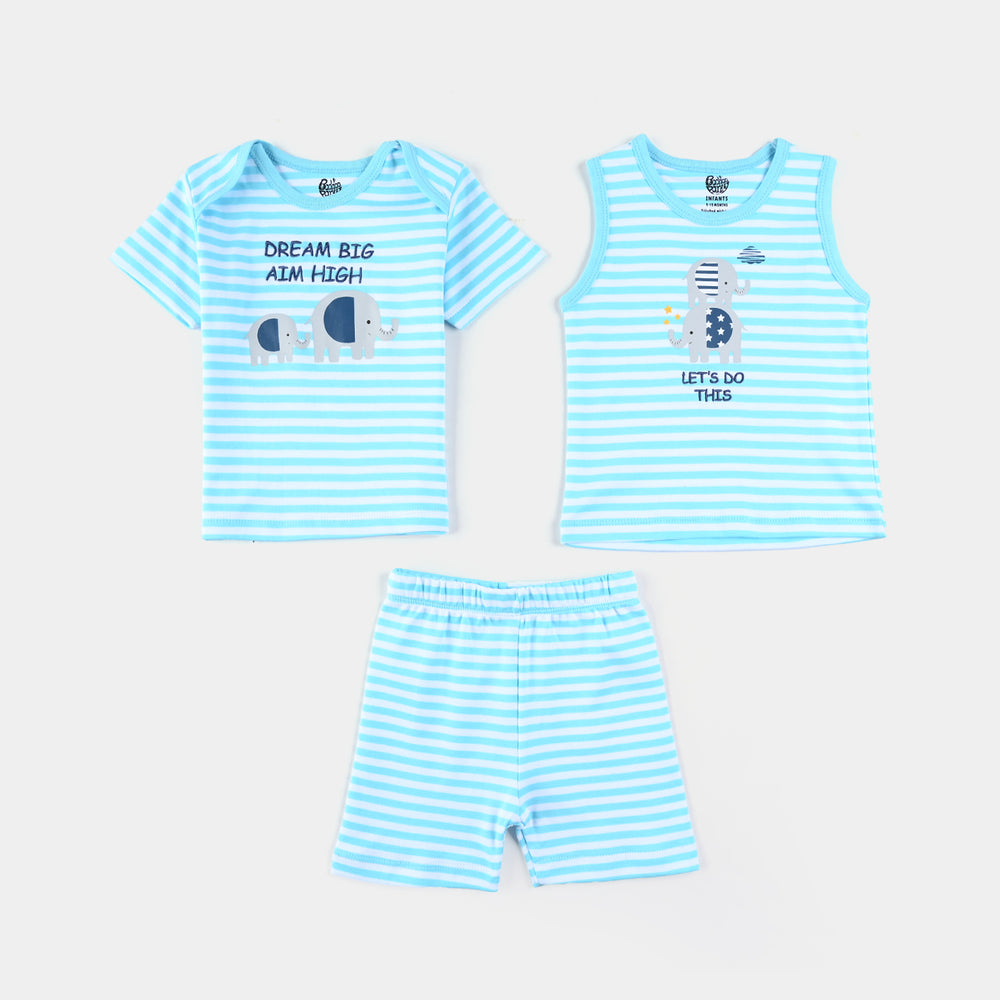 Infant Boys Cotton Interlock 6 Piece Set