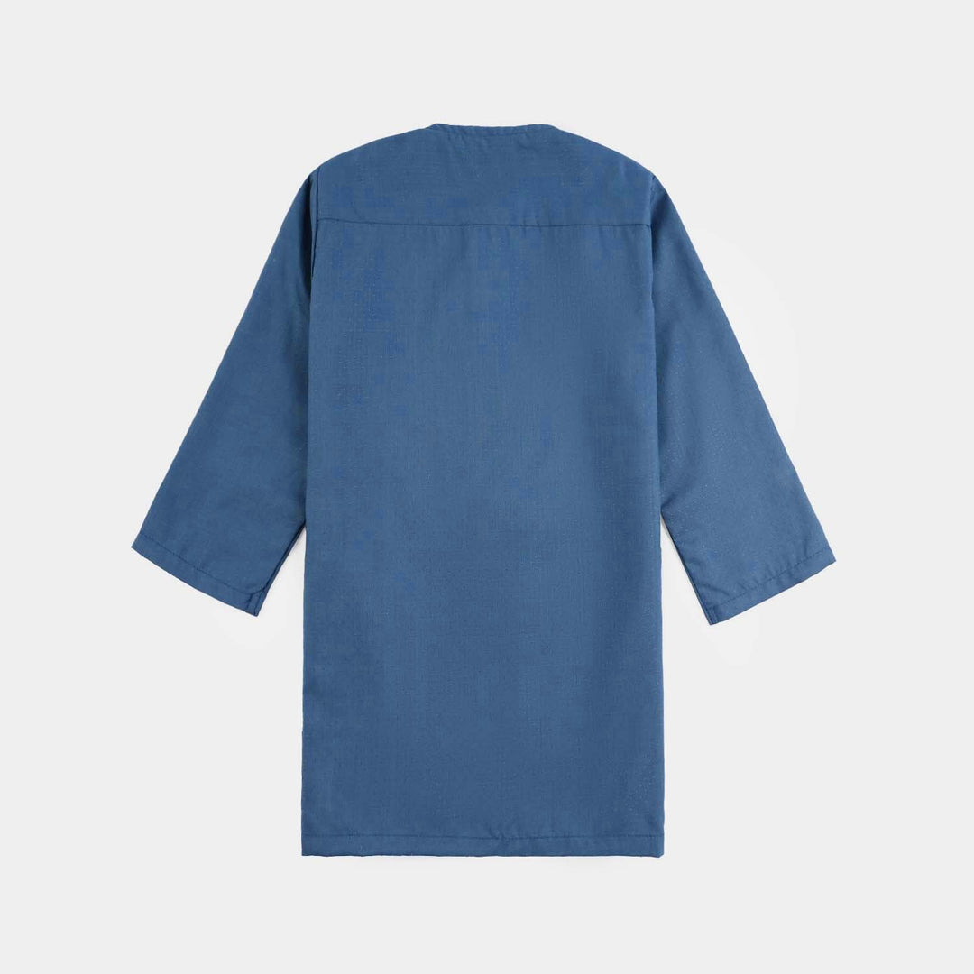 Infant Boys Poly Viscose Shalwar Suit - Teal Blue