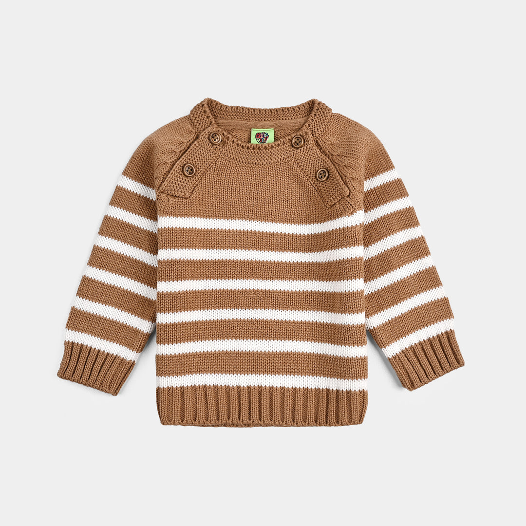 Infant Boys Acrylic Suit (Moss) - Light Brown