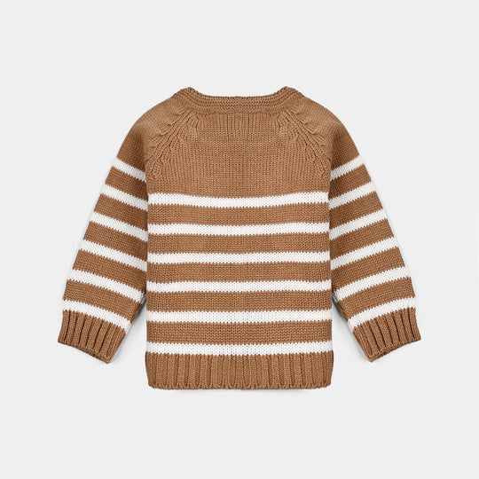 Infant Boys Acrylic Suit (Moss) - Light Brown