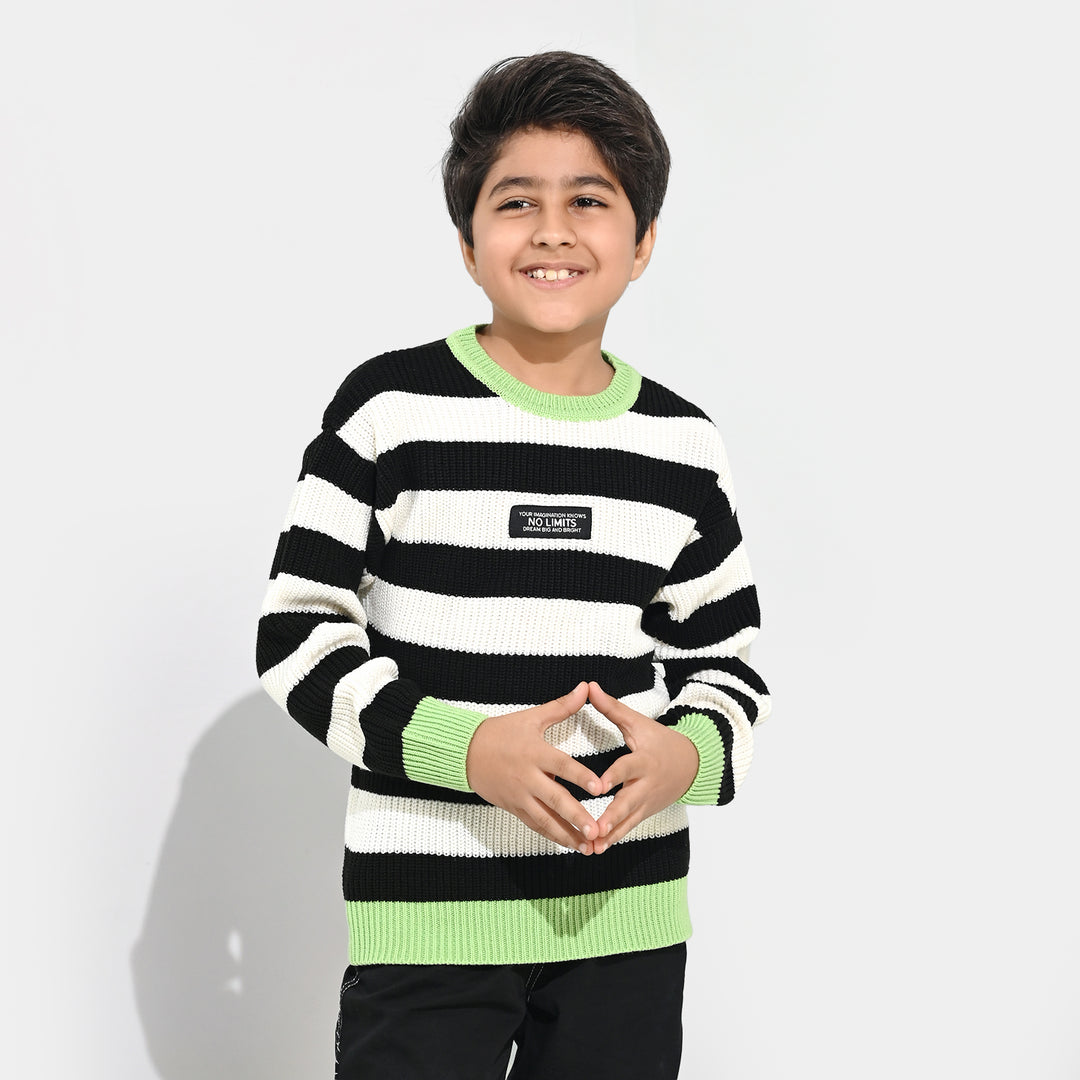 Boys Acrylic Sweater-No Limit - Multi