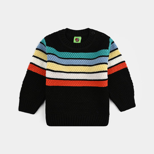 Infant Boys Acrylic Sweater - Multi Stripe