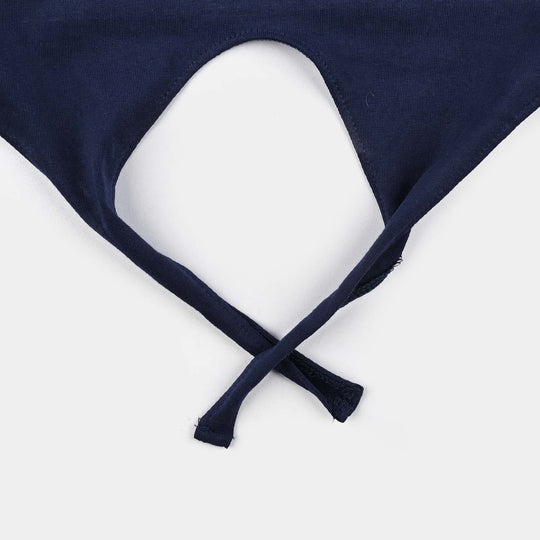 Girls Cotton Jersey T-Shirt (Blooming Beautiful) - Navy Blue
