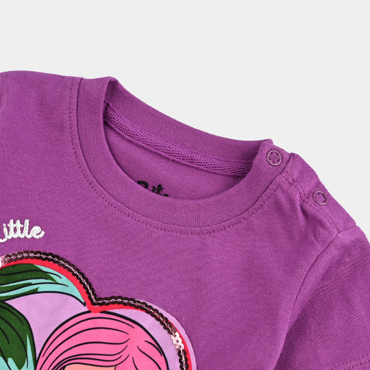 Infant Girls Cotton Jersey T-Shirt Little Mermaid