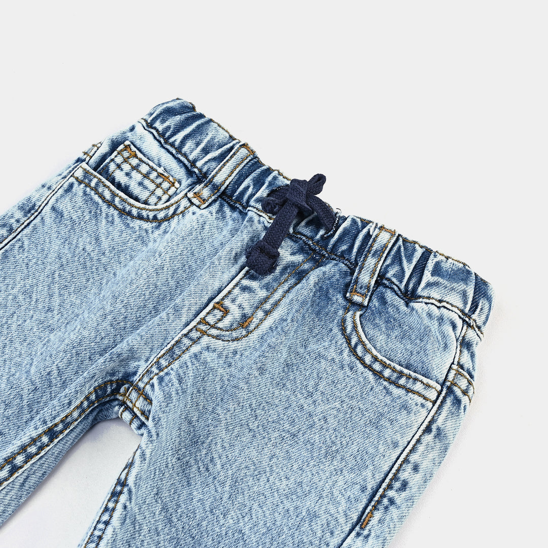 Infant Boys Denim Rigid Shorts (Basic) - Light Blue