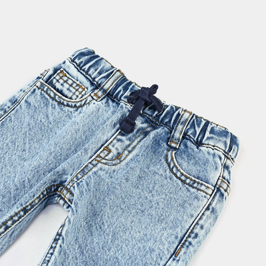 Infant Boys Denim Rigid Shorts (Basic) - Light Blue