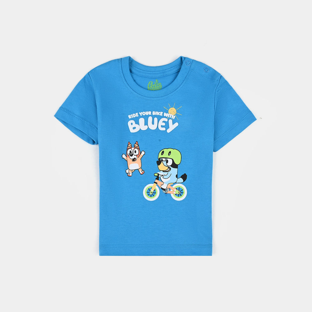 Infant Boys Cotton Jersey T-Shirt Bluey