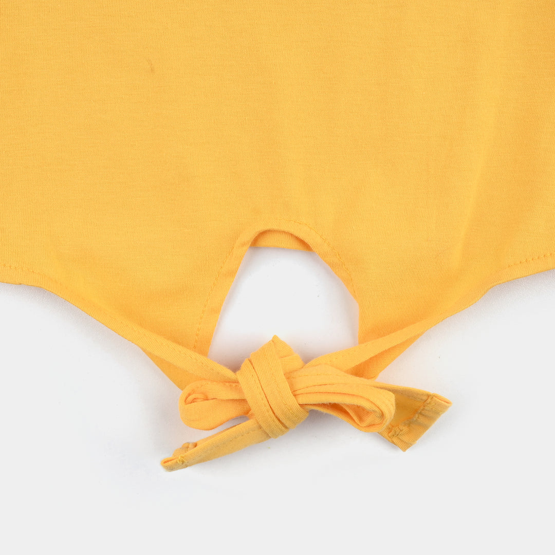 Girls Cotton Jersey T-Shirt Feel The Magic-Banana