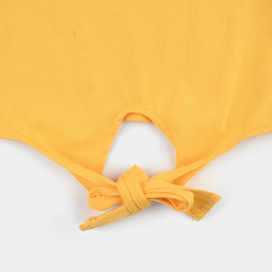 Girls Cotton Jersey T-Shirt Feel The Magic-Banana