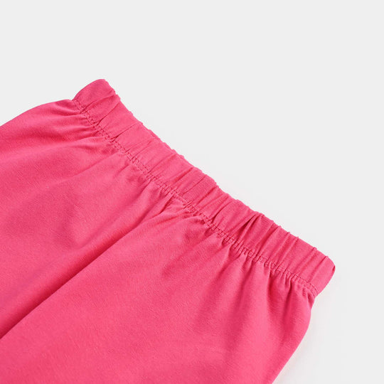 Infant Girls Jersey/Terry Tights - Pink