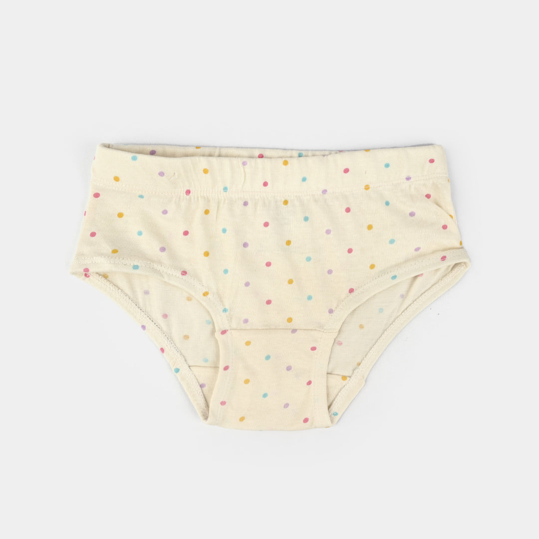 Girls Cotton Jersey Panties Pack Of 2-Hearts & DOT-H.Pink/Vanilla