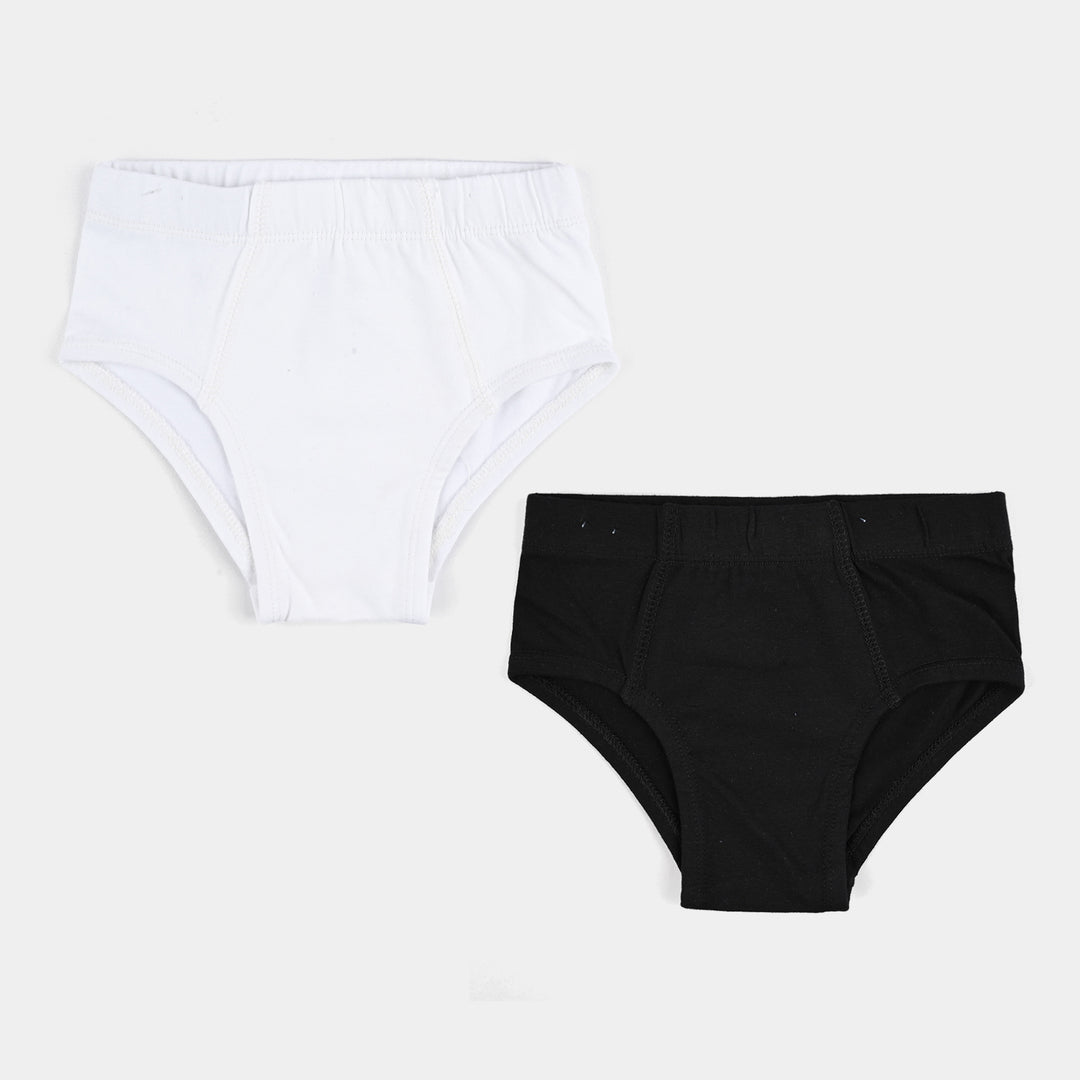 Boys Cotton Jersey Brief Basic-Pack of 2-Black/White