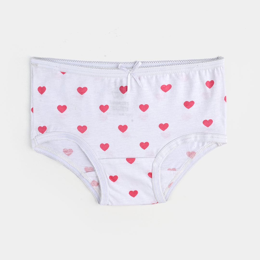 Pack of 2 Girls Cotton Jersey Panties Hearts-Pink/White