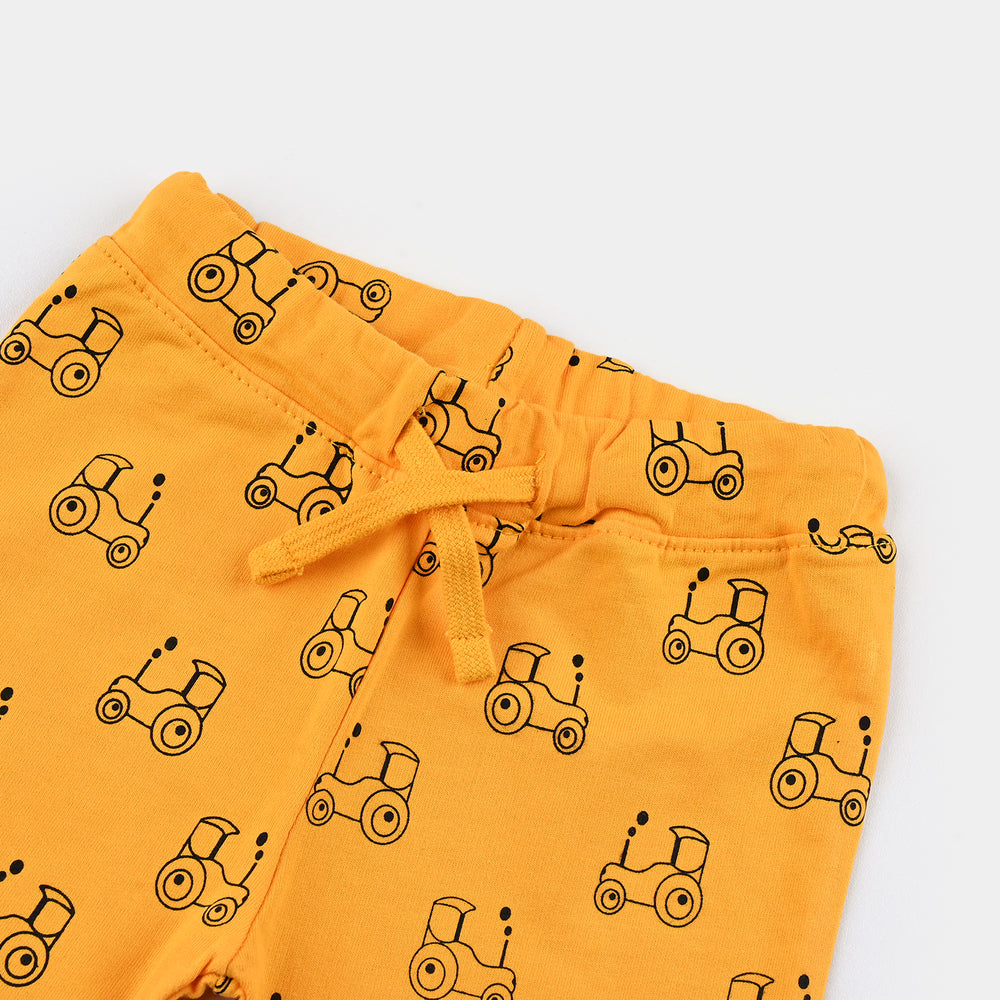 Infant Boys Jersey/Terry Short Truck-Gold Fusion