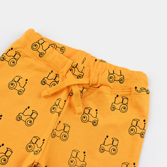 Infant Boys Jersey/Terry Short Truck-Gold Fusion