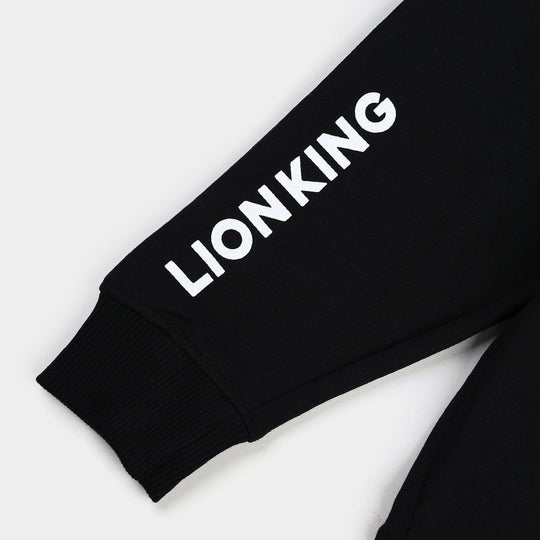 Infant Boys Cotton Terry Pyjama (Lion King) - Jet Black