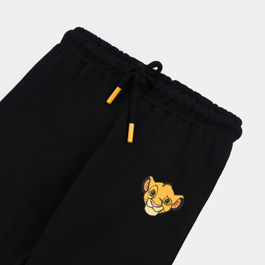Infant Boys Cotton Terry Pyjama (Lion King) - Jet Black