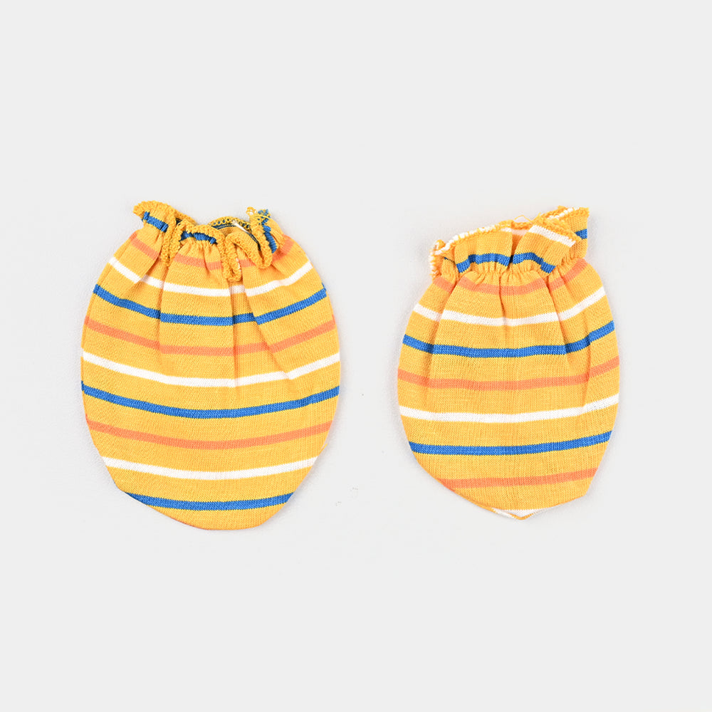 Infant Yarn Dyed Mitten - Yellow/Multi Stripes