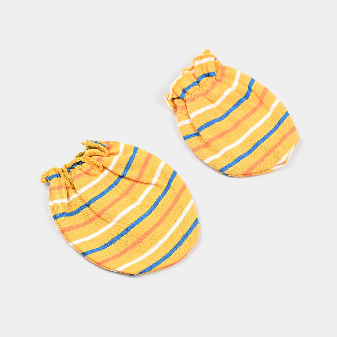 Infant Yarn Dyed Mitten - Yellow/Multi Stripes