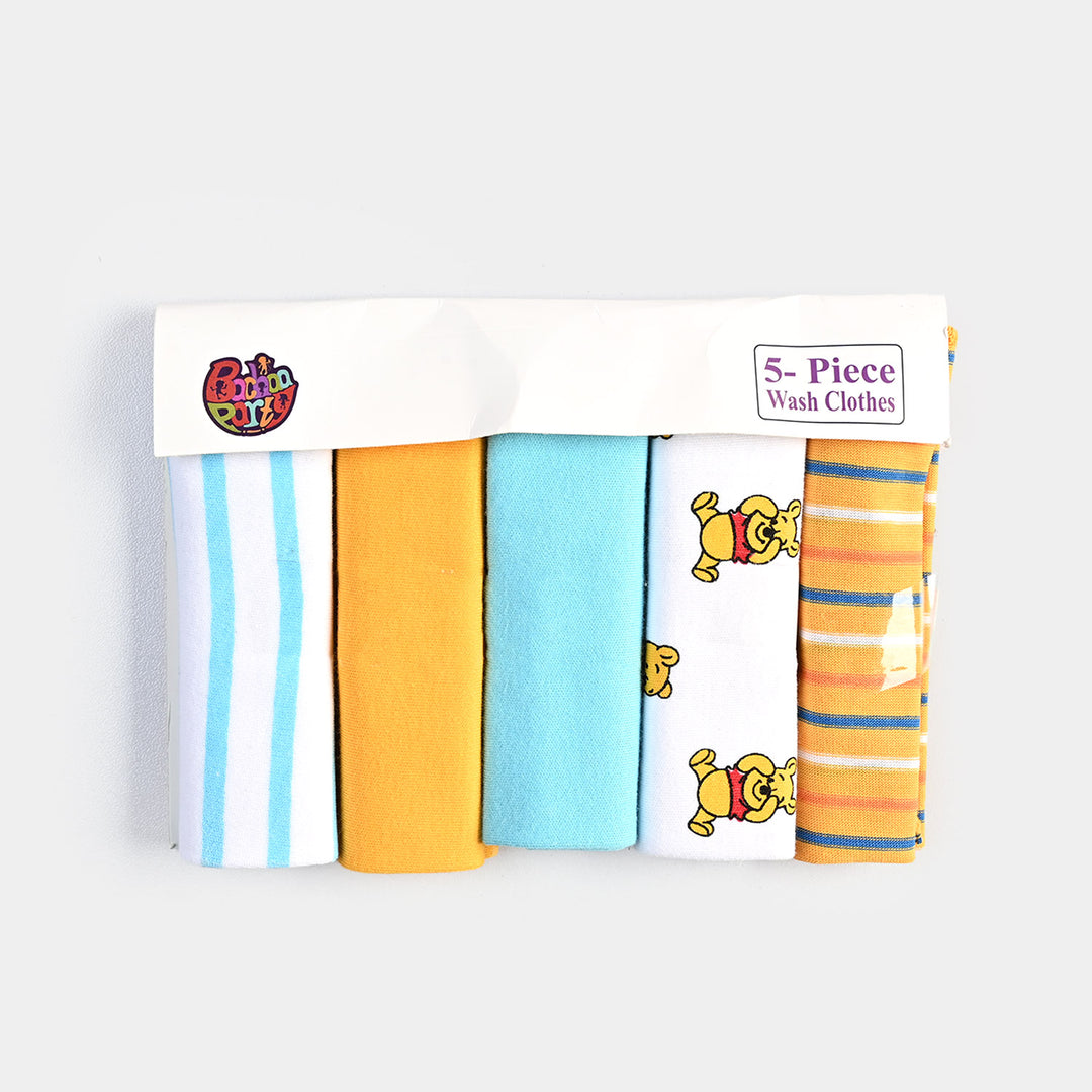 Infant Cotton Interlock Washcloths - Multicolor