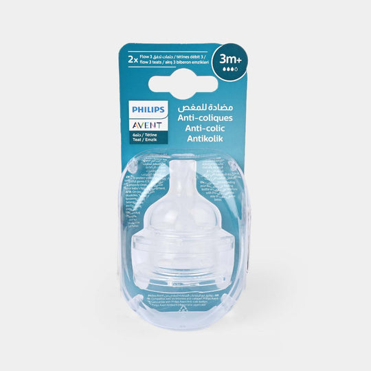 Anti Colic Silicone Nipple 3M+