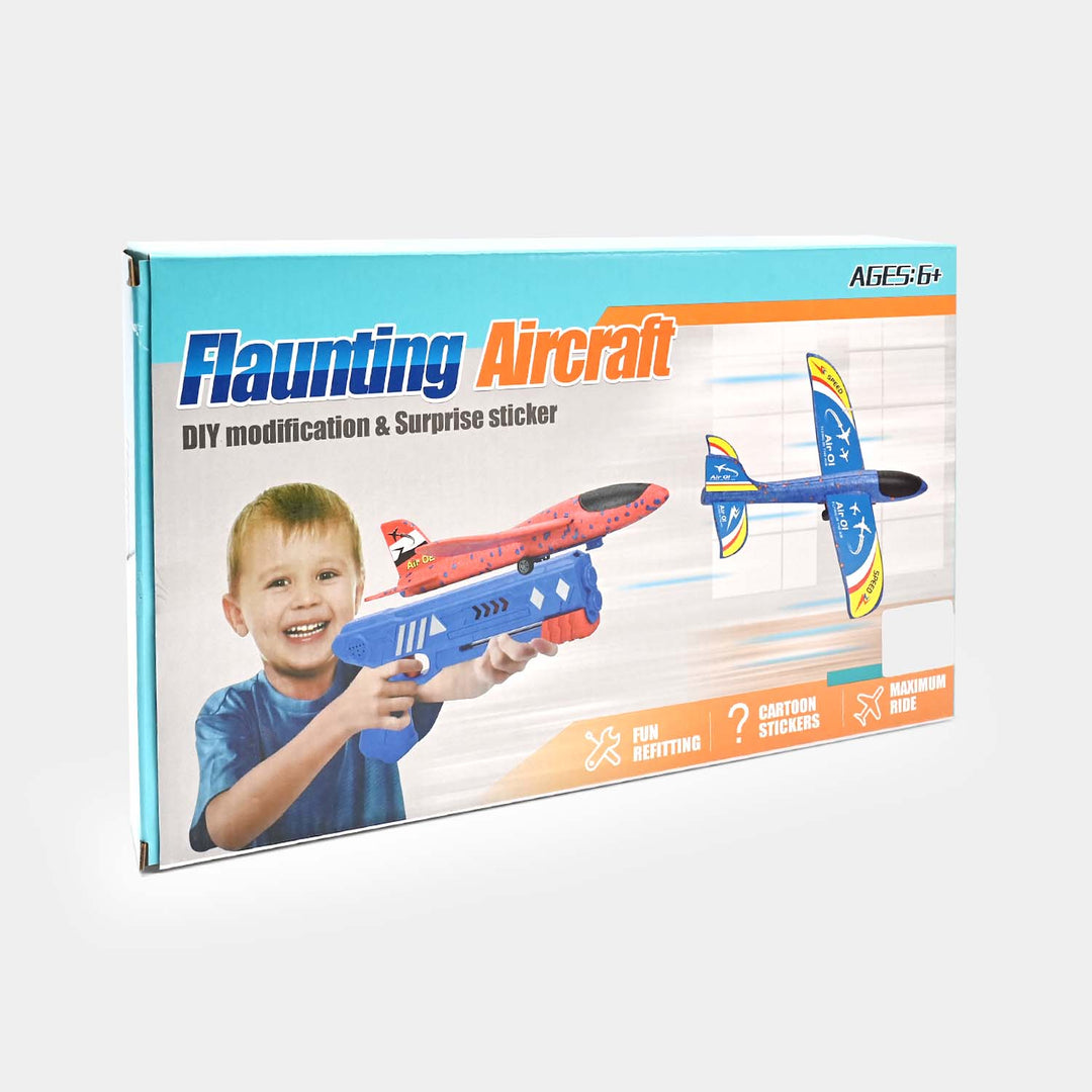 Flaunting Foam Aircraft Launcher for Kids