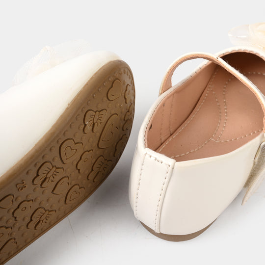 Girls Pumps 11-74 - WHITE