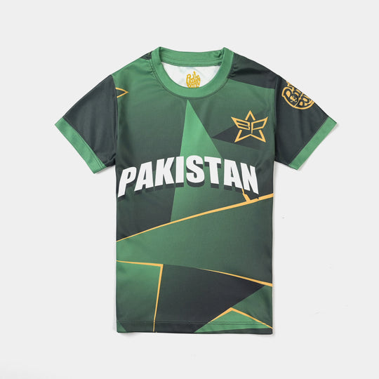 Boys Poly Jersey T-Shirt (Champion Trophy) - Green