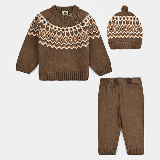 Infant Boys Acrylic Suit-Tribe - BROWN