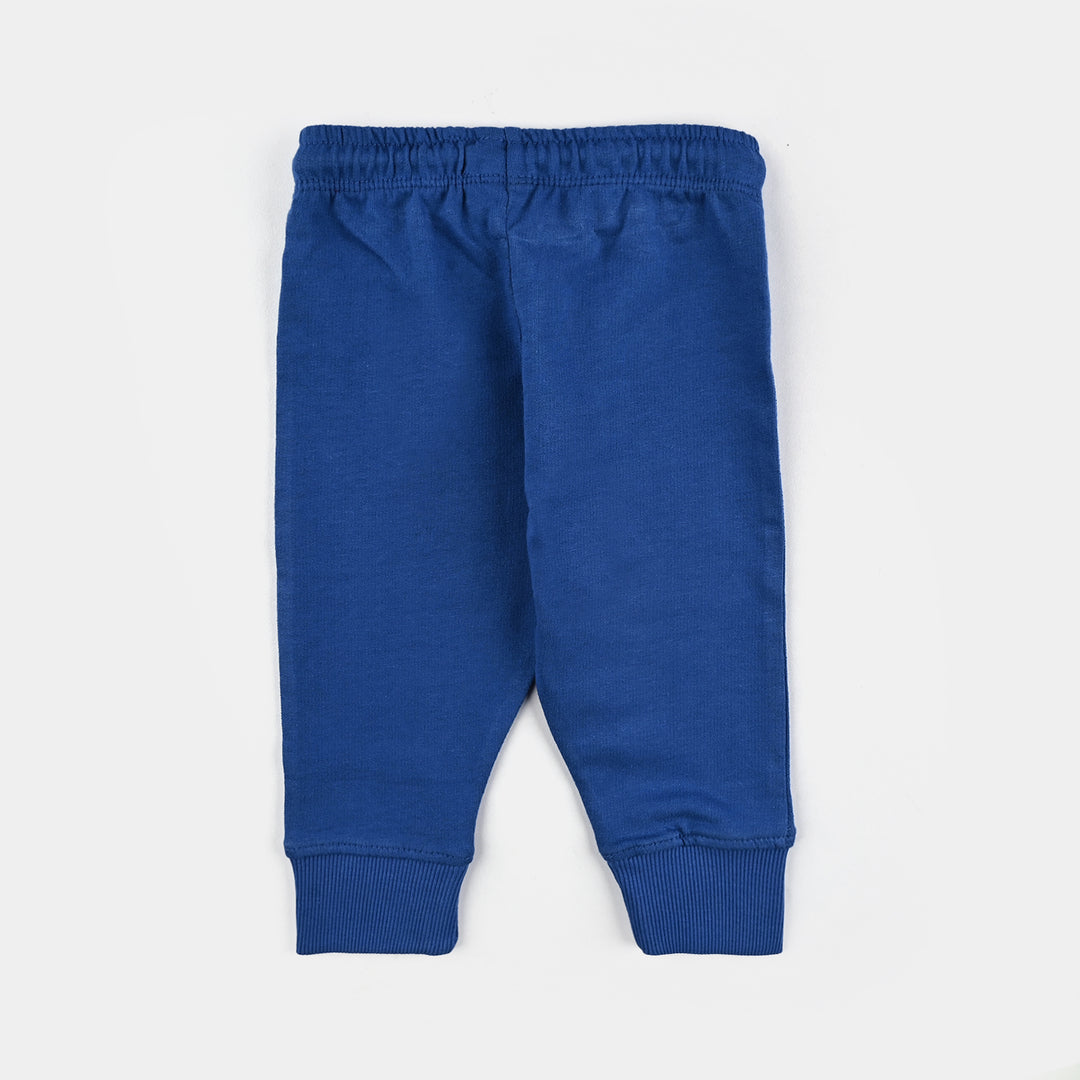 Infant Boys Cotton Terry Pajama - Blue
