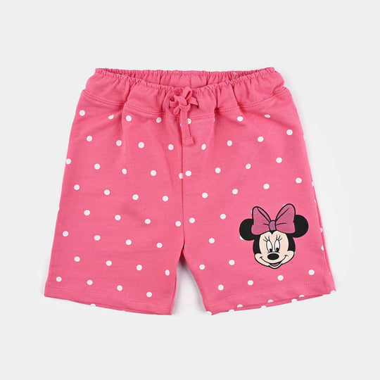 Infant Girls Cotton Terry Short - Hot Pink