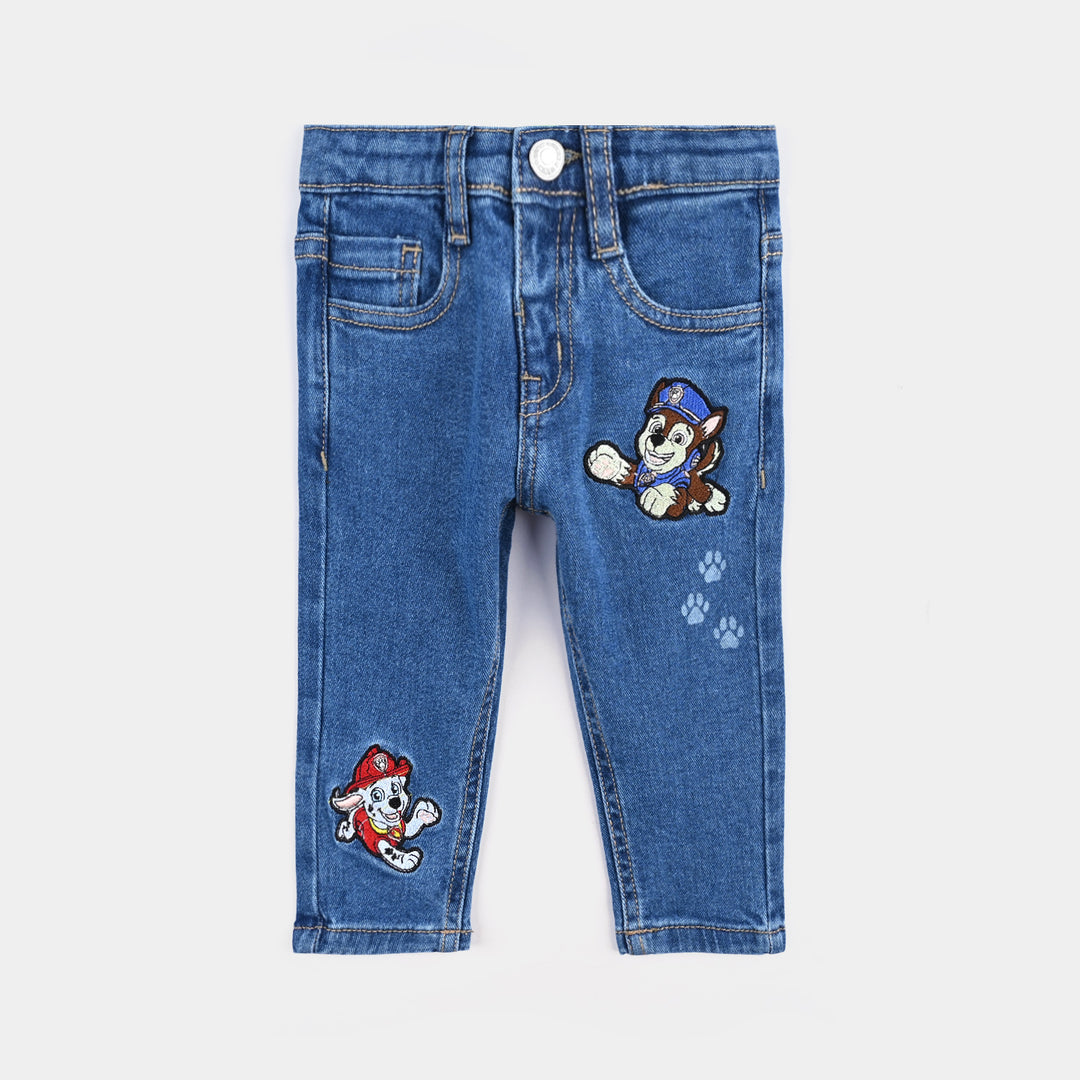 Infant Boys Denim rigid Pant-Mid Blue