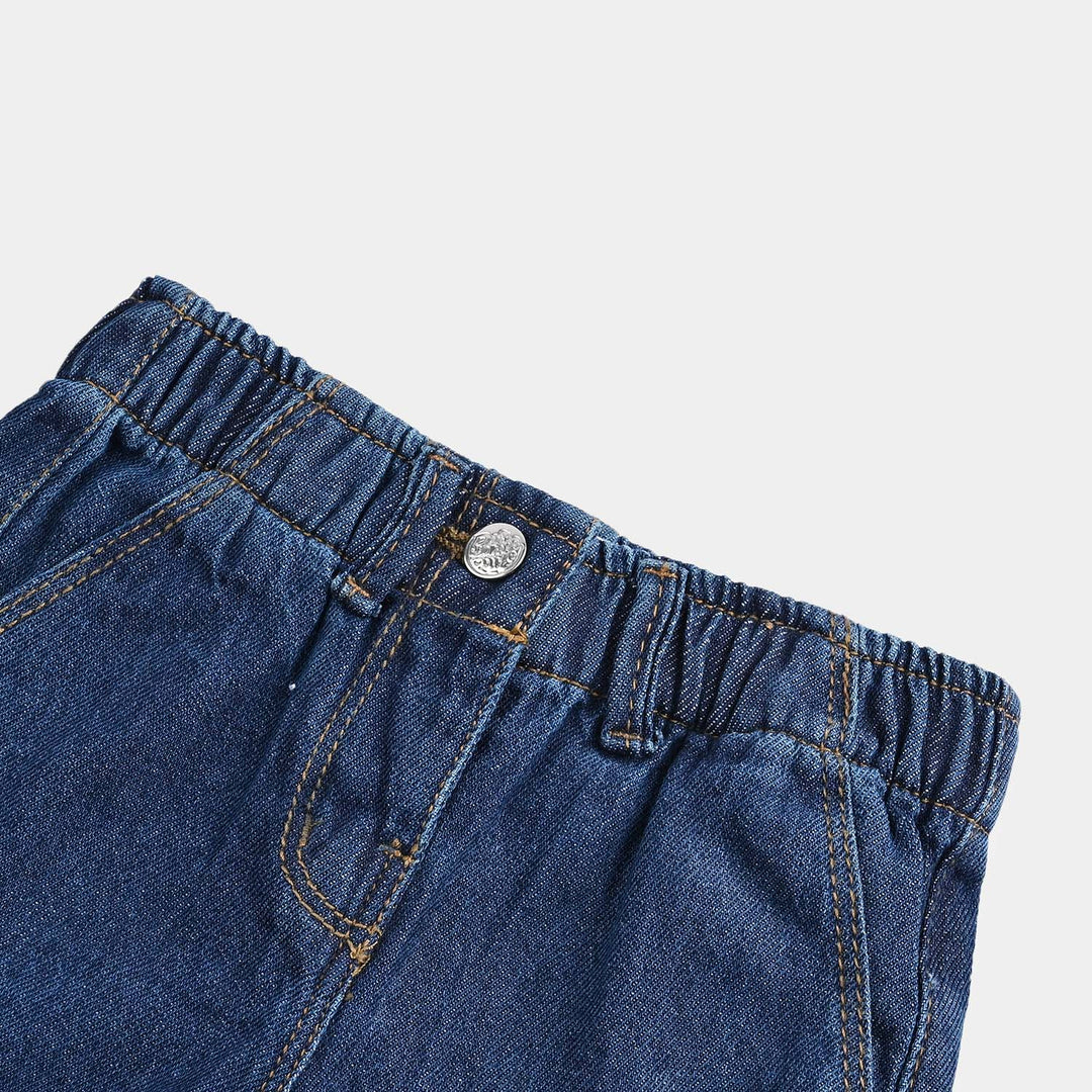 Infant Girls Denim rigid Short Basic-DARK BLUE