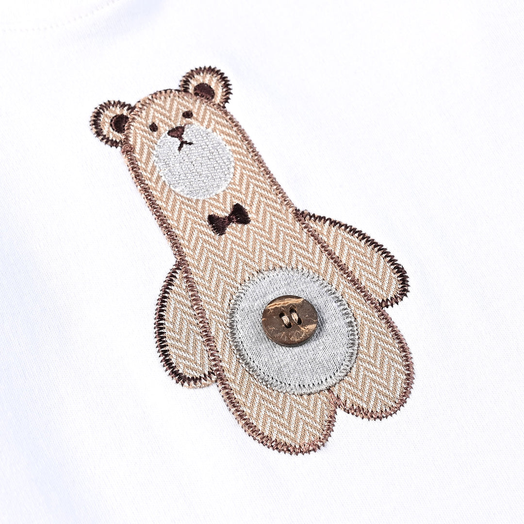 Infant Boys Jacquard Suit (Bear) - Brown
