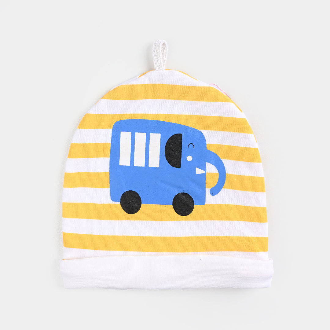 Baby Cotton Cap Animated Cars
