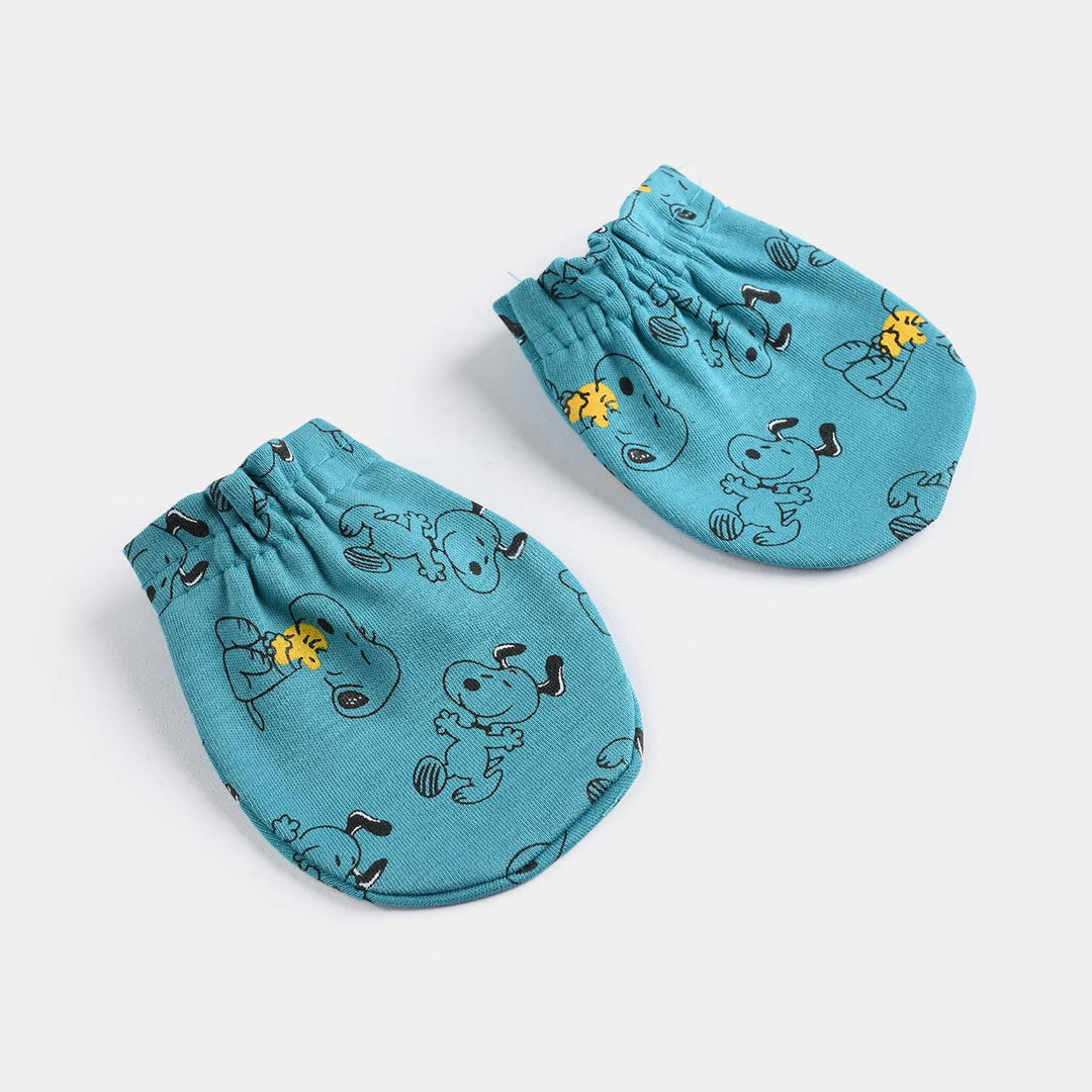 Infant Cotton Interlock Mittens Snoopy-Multi
