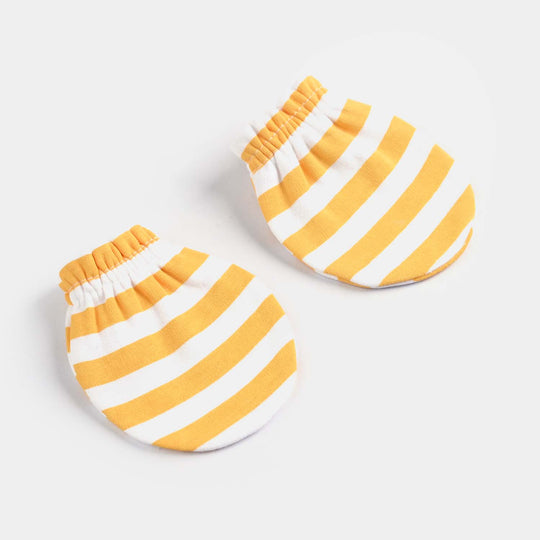 Infant Cotton Interlock Mittens Yarn Dyed-Multi