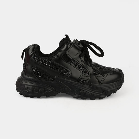 Girls Jogger 126-1-BLACK