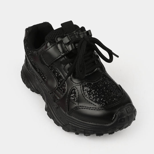 Girls Jogger 126-1-BLACK