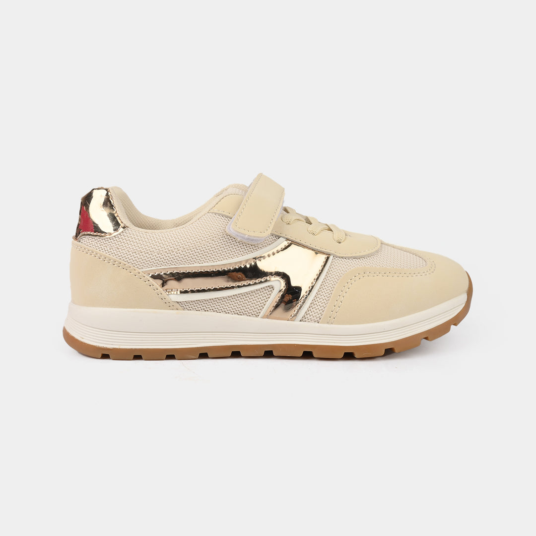 Girls Jogger 126-2-Beige/Golden