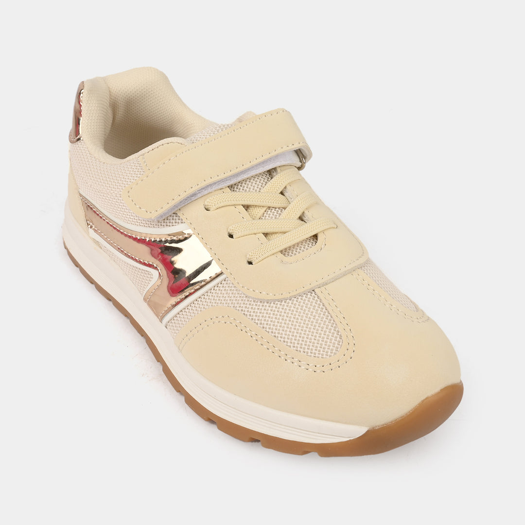 Girls Jogger 126-2-Beige/Golden