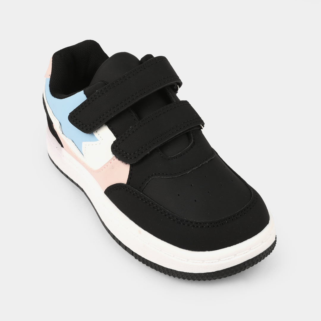 Girls Sneaker 126-9-Black.Pink